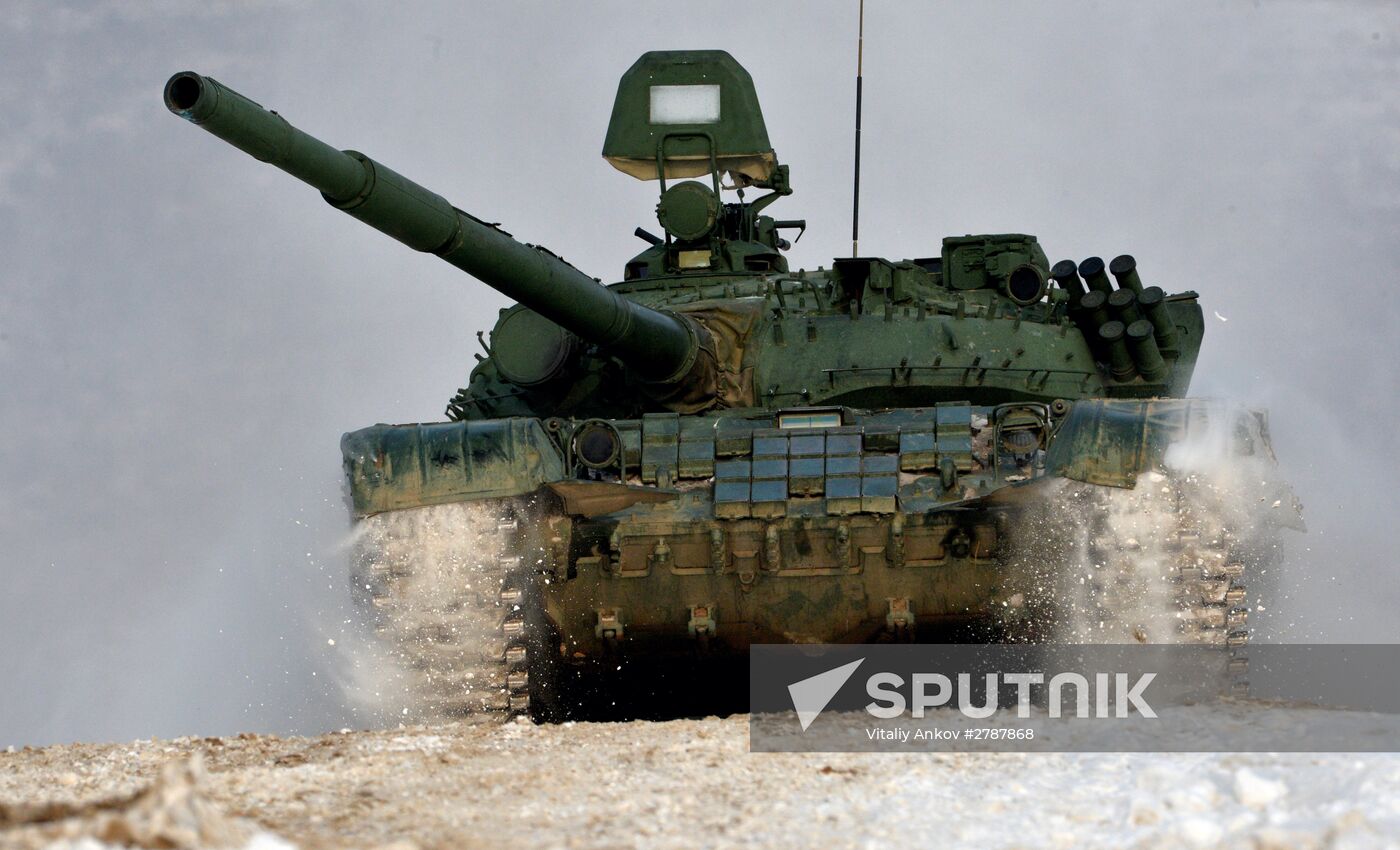 Tank Biathlon competition at Sergeyevka training range