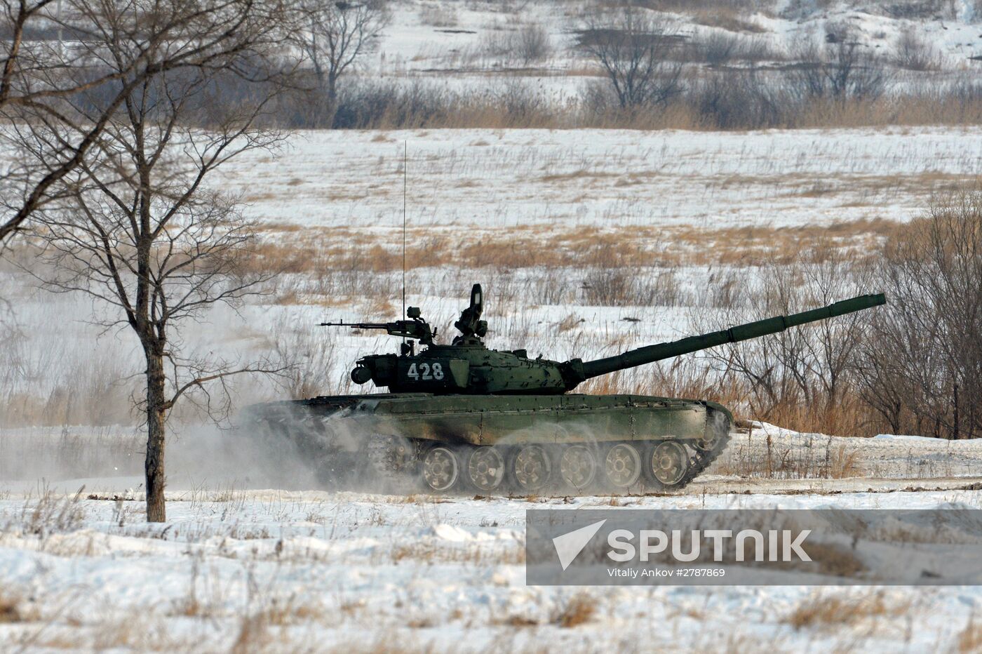 Tank Biathlon competition at Sergeyevka training range