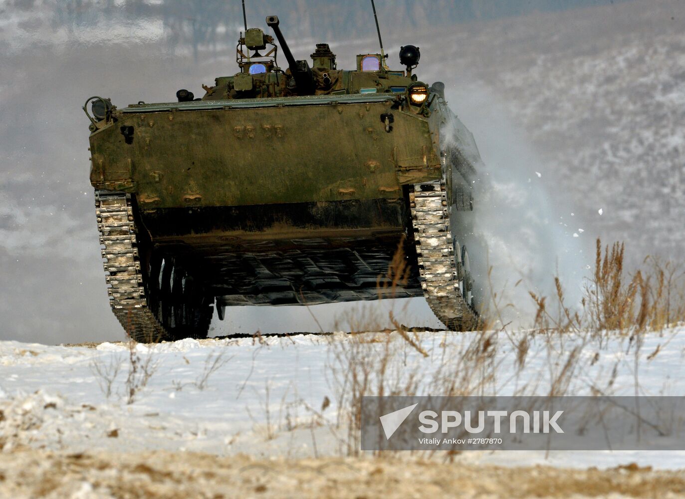 Tank Biathlon competition at Sergeyevka training range