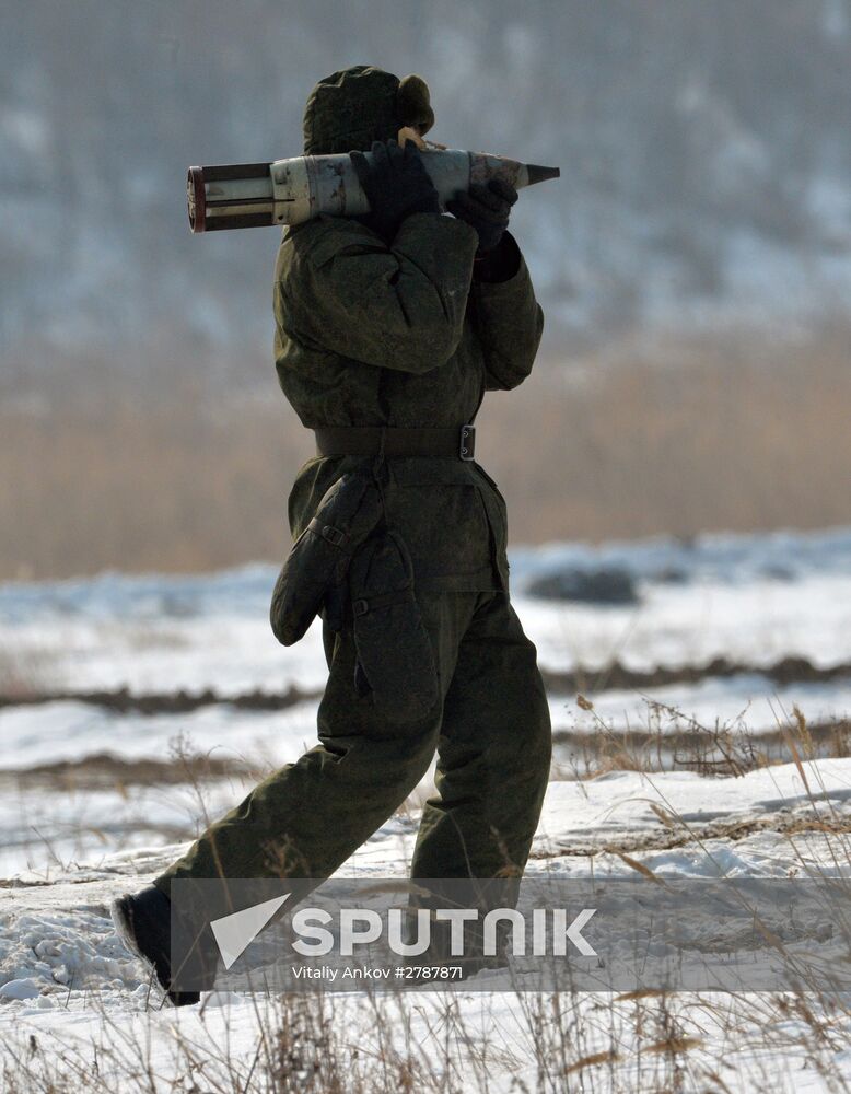 Tank Biathlon competition at Sergeyevka training range
