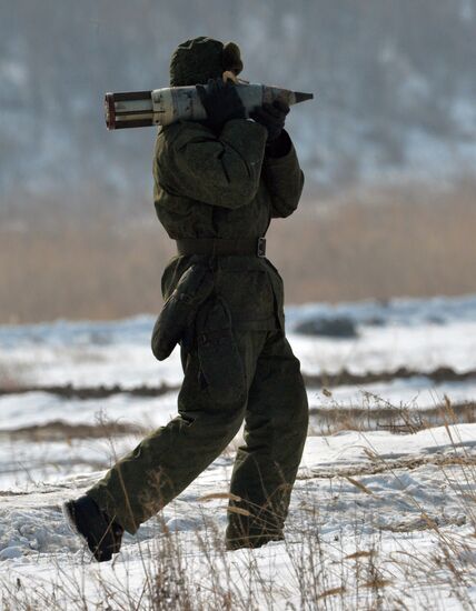 Tank Biathlon competition at Sergeyevka training range