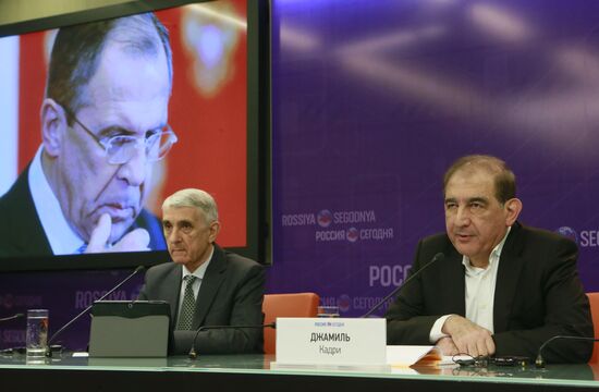 News conference by Geneva intra-Syrian talks participant Qadri Jamil