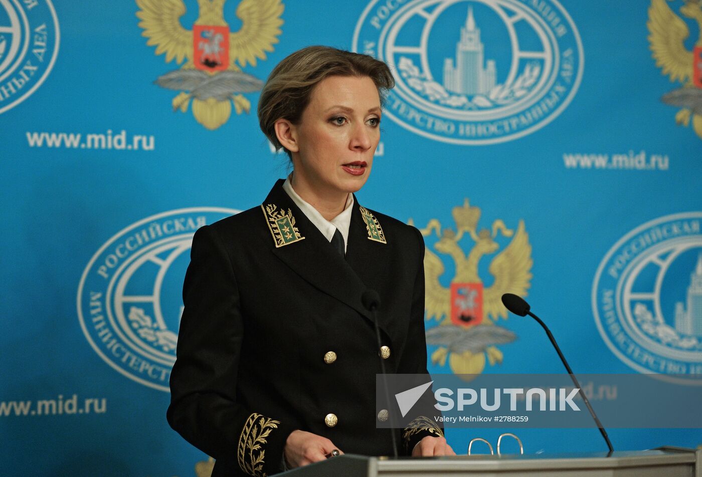 Briefing by Foreign Ministry Spokesperson Maria Zakharova