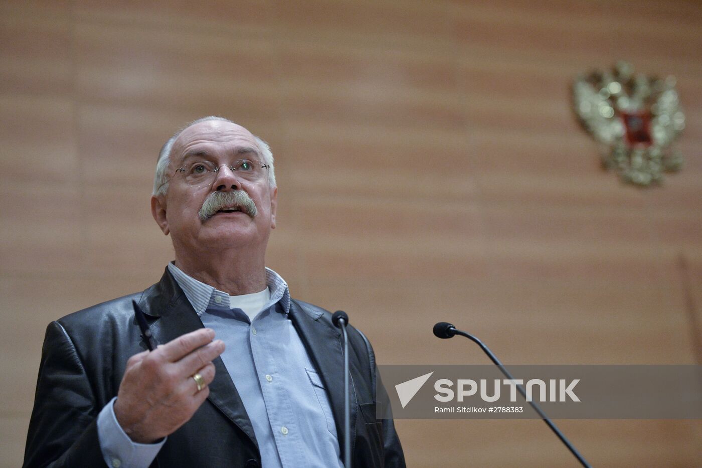Nikita Mikhalkov gives lecture at Russian State Duma