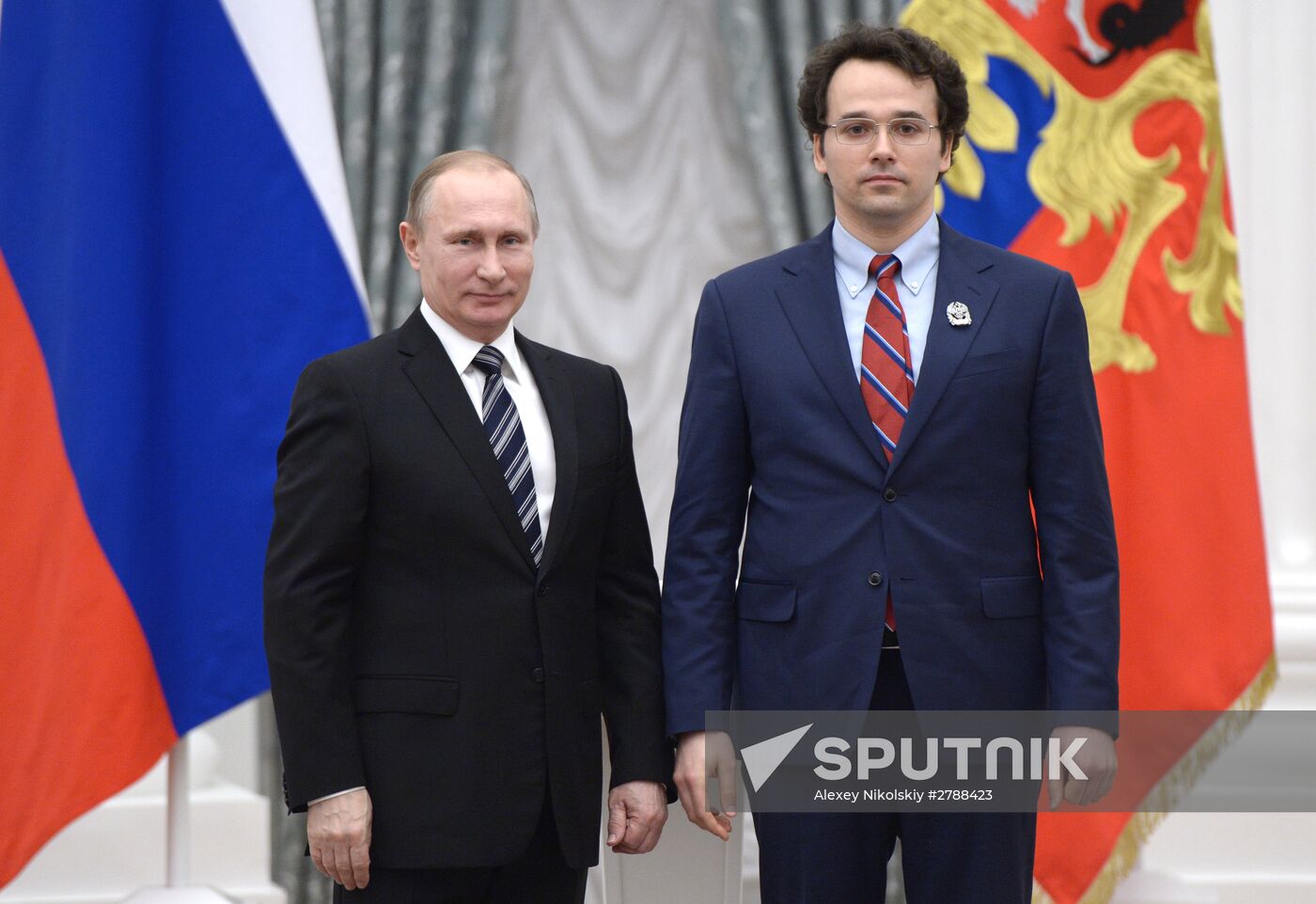 President Vladimir Putin presents Prizes in Science and Innovation for Young Scientists