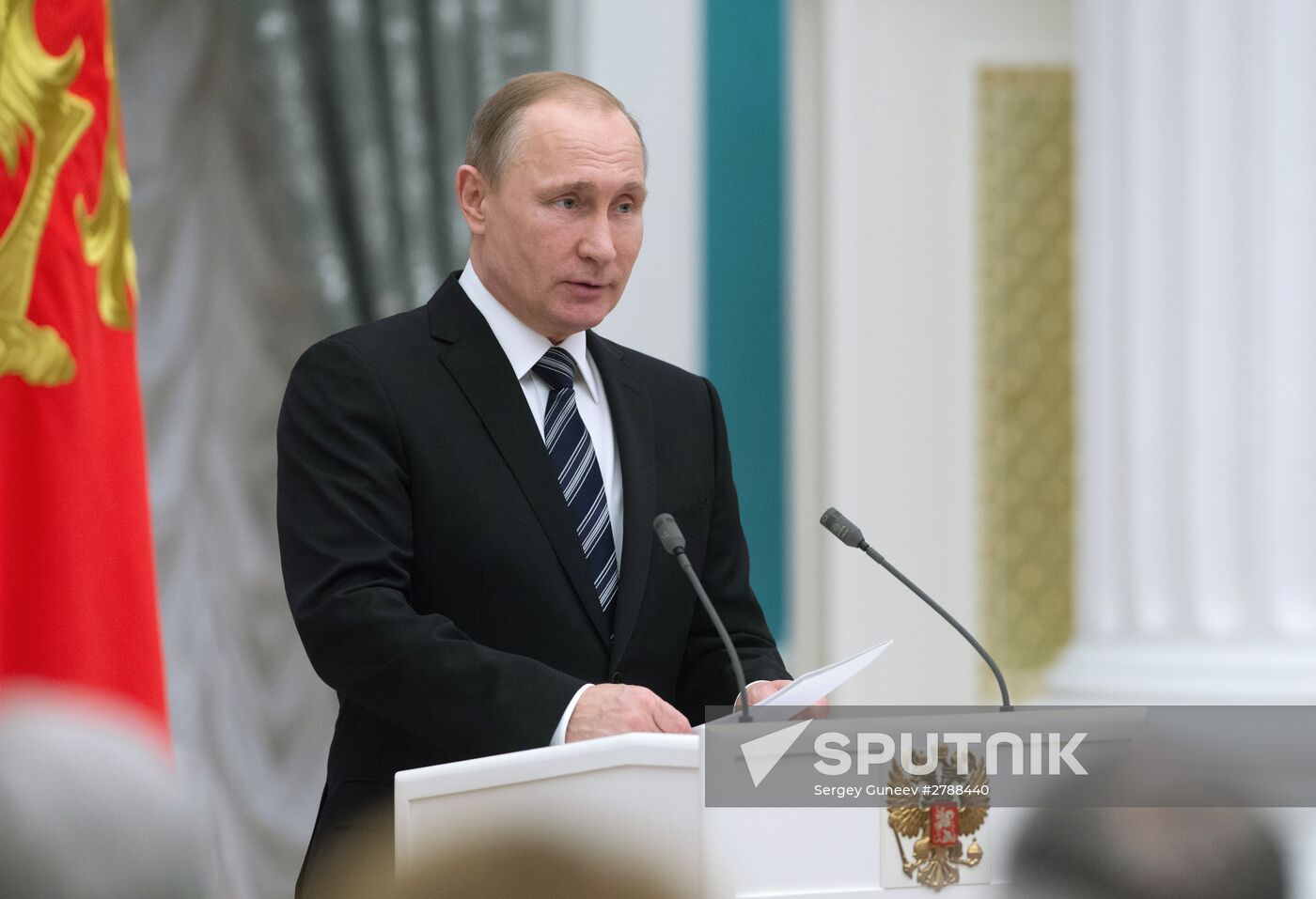 President Vladimir Putin presents Prizes in Science and Innovation for Young Scientists