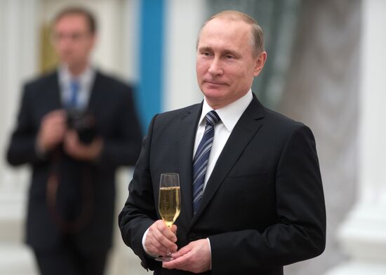 President Vladimir Putin presents Prizes in Science and Innovation for Young Scientists