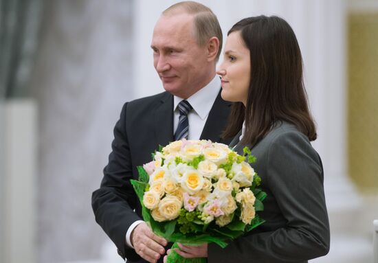 President Vladimir Putin presents Prizes in Science and Innovation for Young Scientists