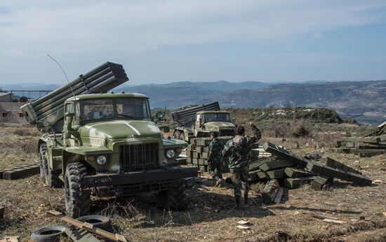 Syrian army in Idlib province