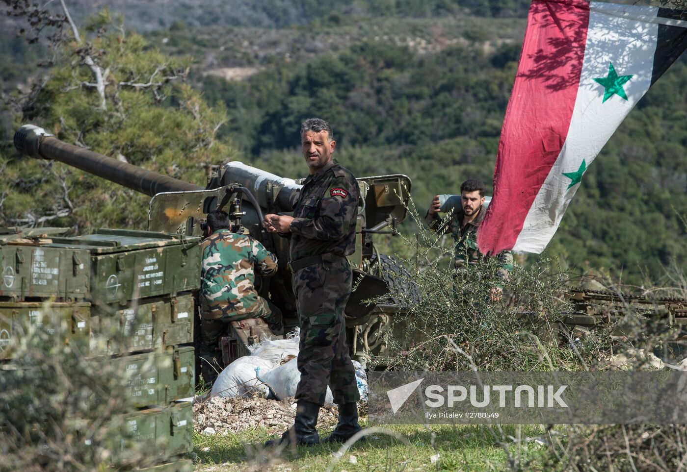 Syrian army in Idlib province