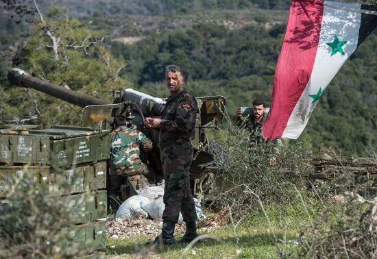 Syrian army in Idlib province