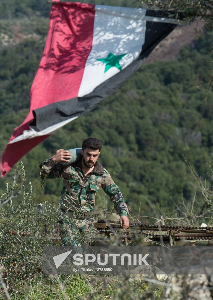 Syrian army in Idlib province