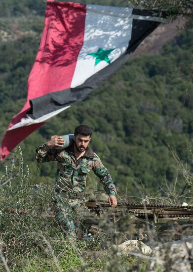 Syrian army in Idlib province