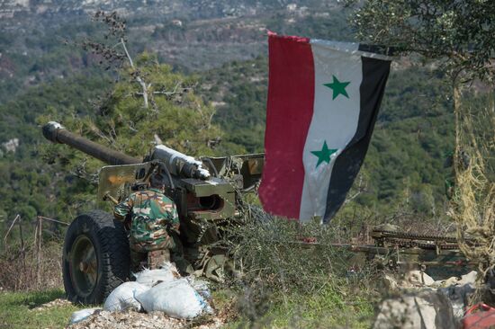 Syrian army in Idlib province
