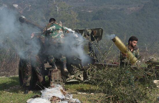 Syrian army in Idlib province