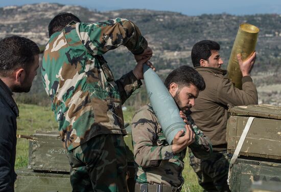 Syrian army in Idlib province
