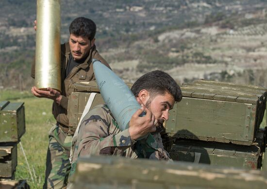 Syrian army in Idlib province
