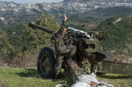 Syrian army in Idlib province