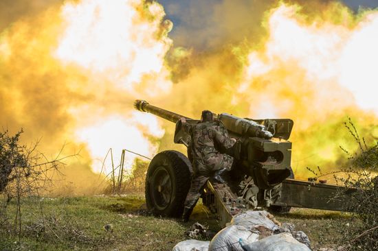 Syrian army in Idlib province