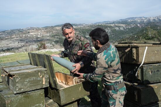Syrian army in Idlib province