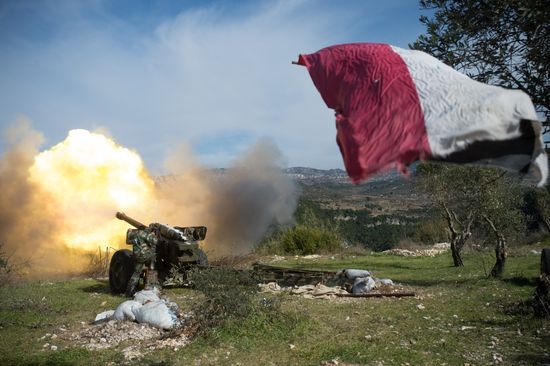 Syrian army in Idlib province