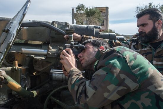 Syrian army in Idlib province
