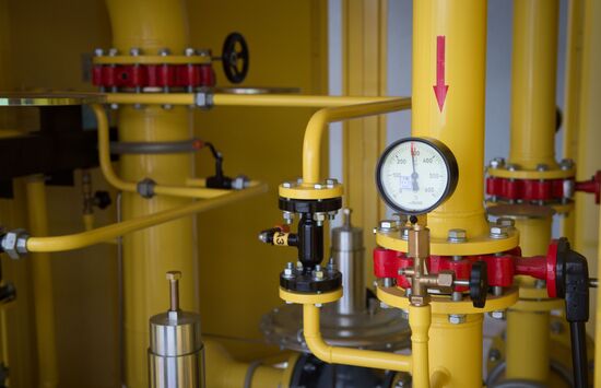 Moscow Mayor Sergei Sobyanin inspects renovated gas pressure control station