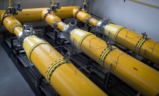 Moscow Mayor Sergei Sobyanin inspects renovated gas pressure control station