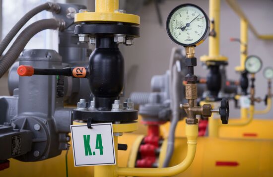 Moscow Mayor Sergei Sobyanin inspects renovated gas pressure control station