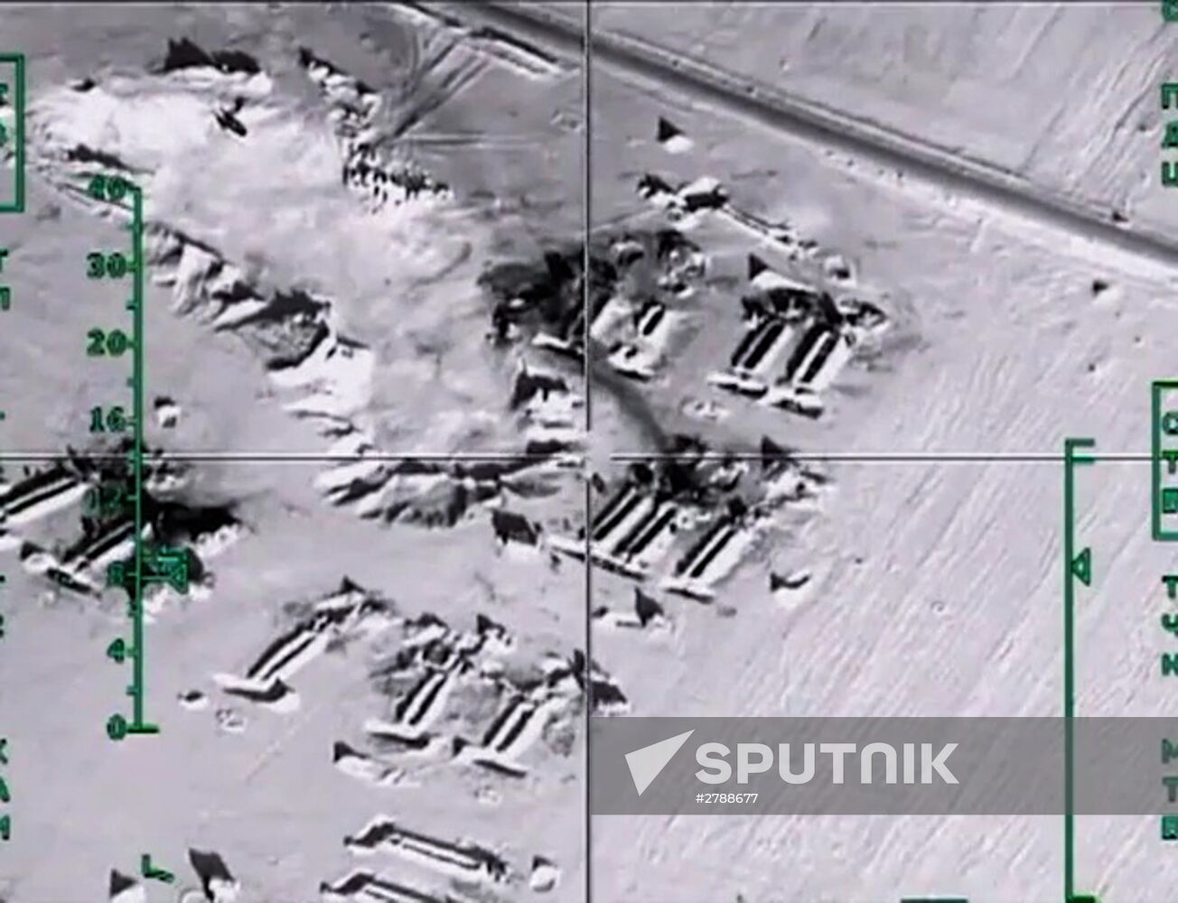 Russian warplanes destroy ISIS oil storage tanks in Aleppo Governorate, Syria