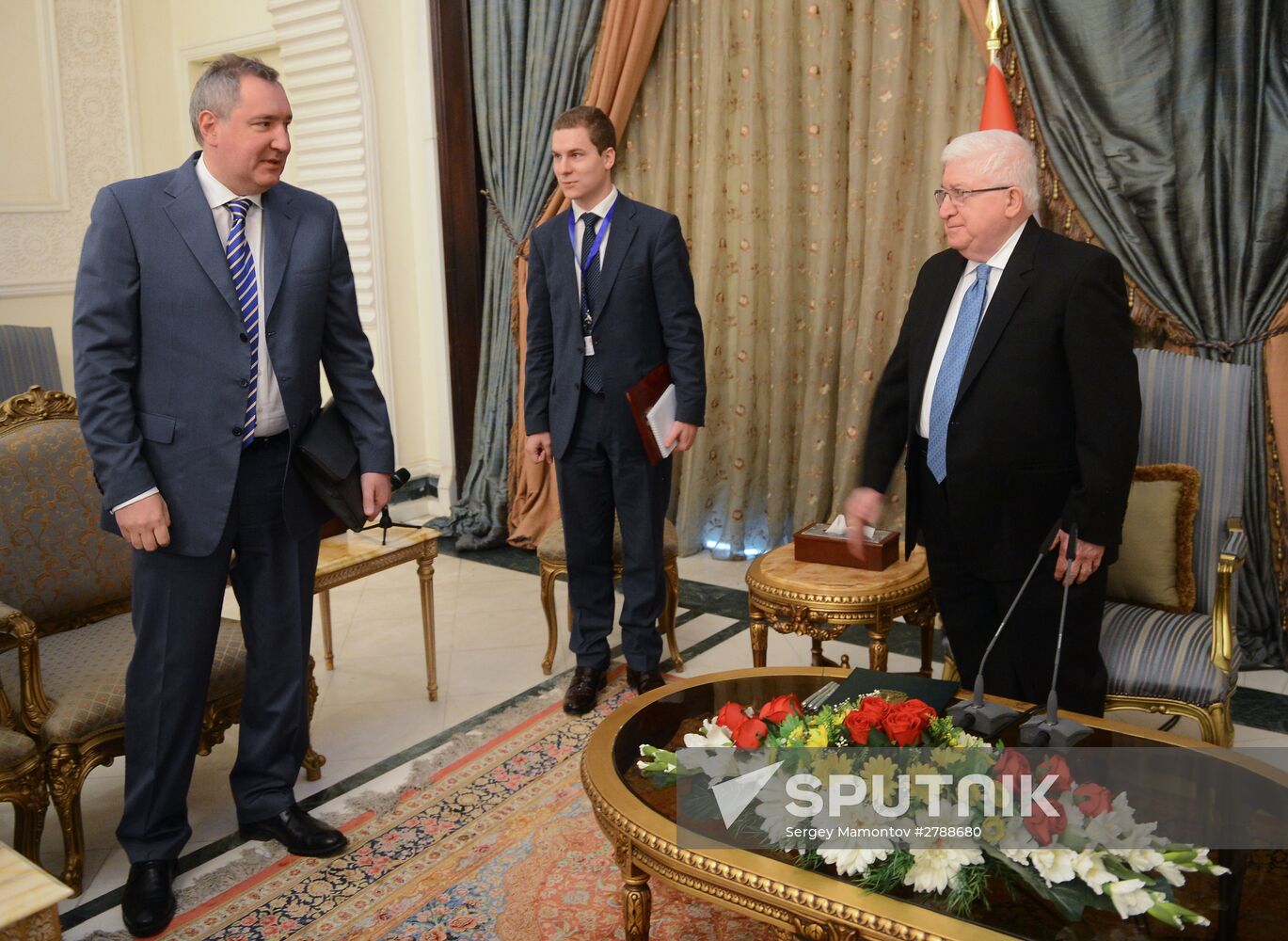 Russian Deputy Prime Minister Dmitry Rogozin visits Iraq. Day Two