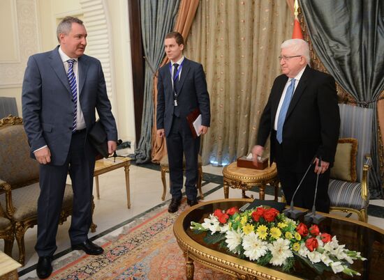 Russian Deputy Prime Minister Dmitry Rogozin visits Iraq. Day Two