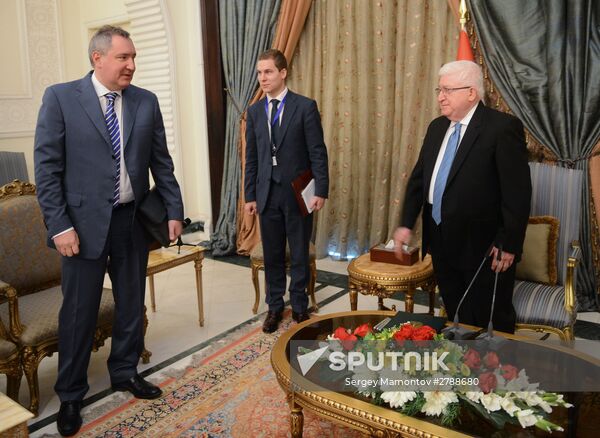Russian Deputy Prime Minister Dmitry Rogozin visits Iraq. Day Two