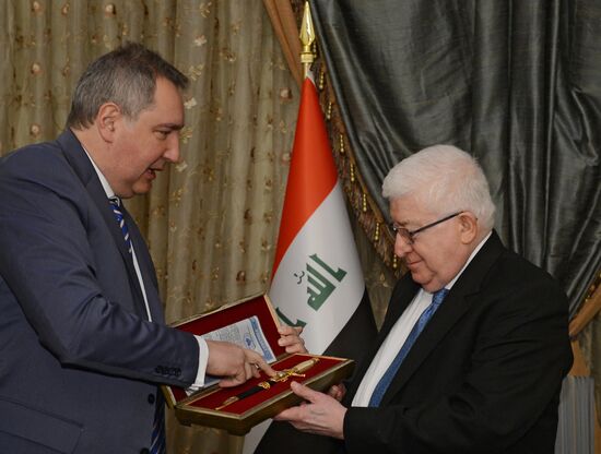 Russian Deputy Prime Minister Dmitry Rogozin visits Iraq. Day Two