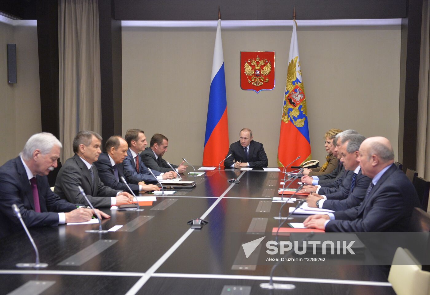 president Vladimir Putin chairs Russian Security Council meeting