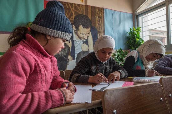 Refugee camp in Damascus