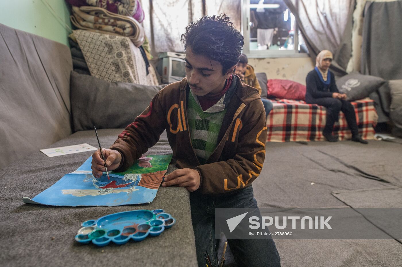 Refugee camp in Damascus