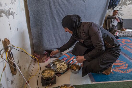 Refugee camp in Damascus