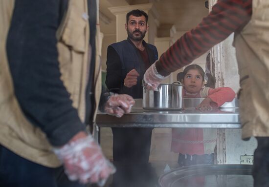Refugee camp in Damascus