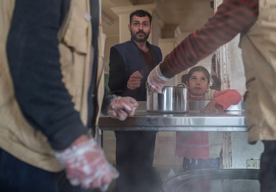 Refugee camp in Damascus