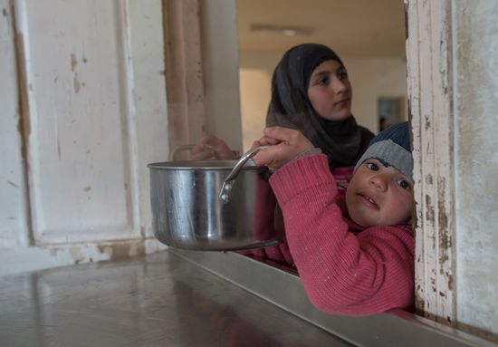 Refugee camp in Damascus