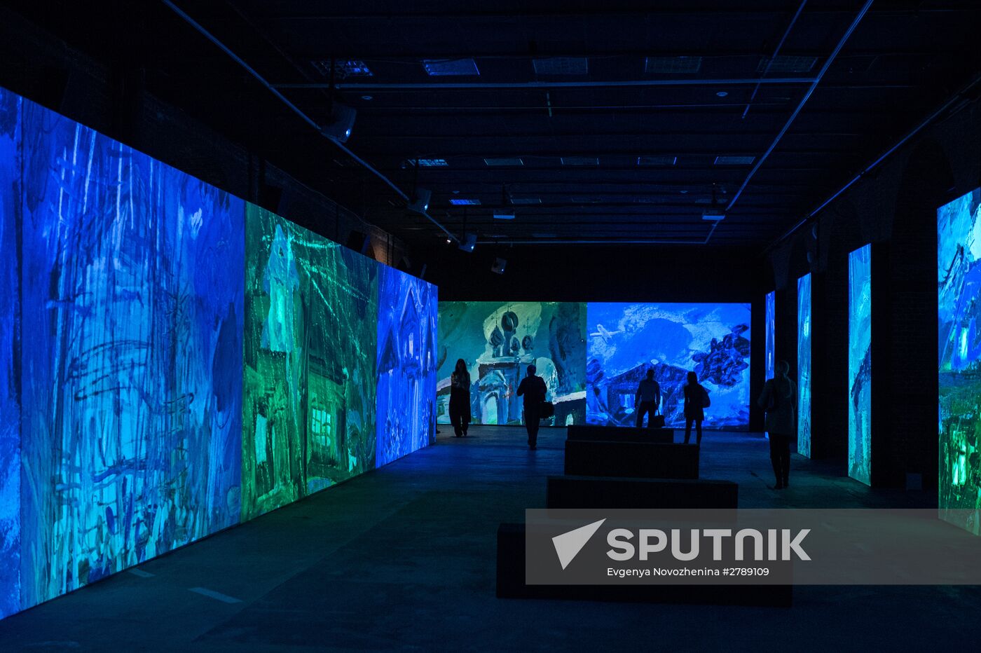 Rezo Gabriadze's multimedia project "Unusual Exhibition" opening
