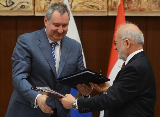 Russian Deputy Prime Minister Dmitry Rogozin visits Iraq. Day Two