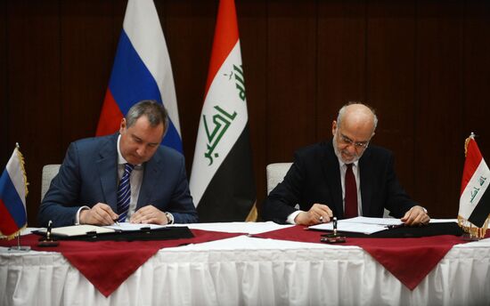 Russian Deputy Prime Minister Dmitry Rogozin visits Iraq. Day Two