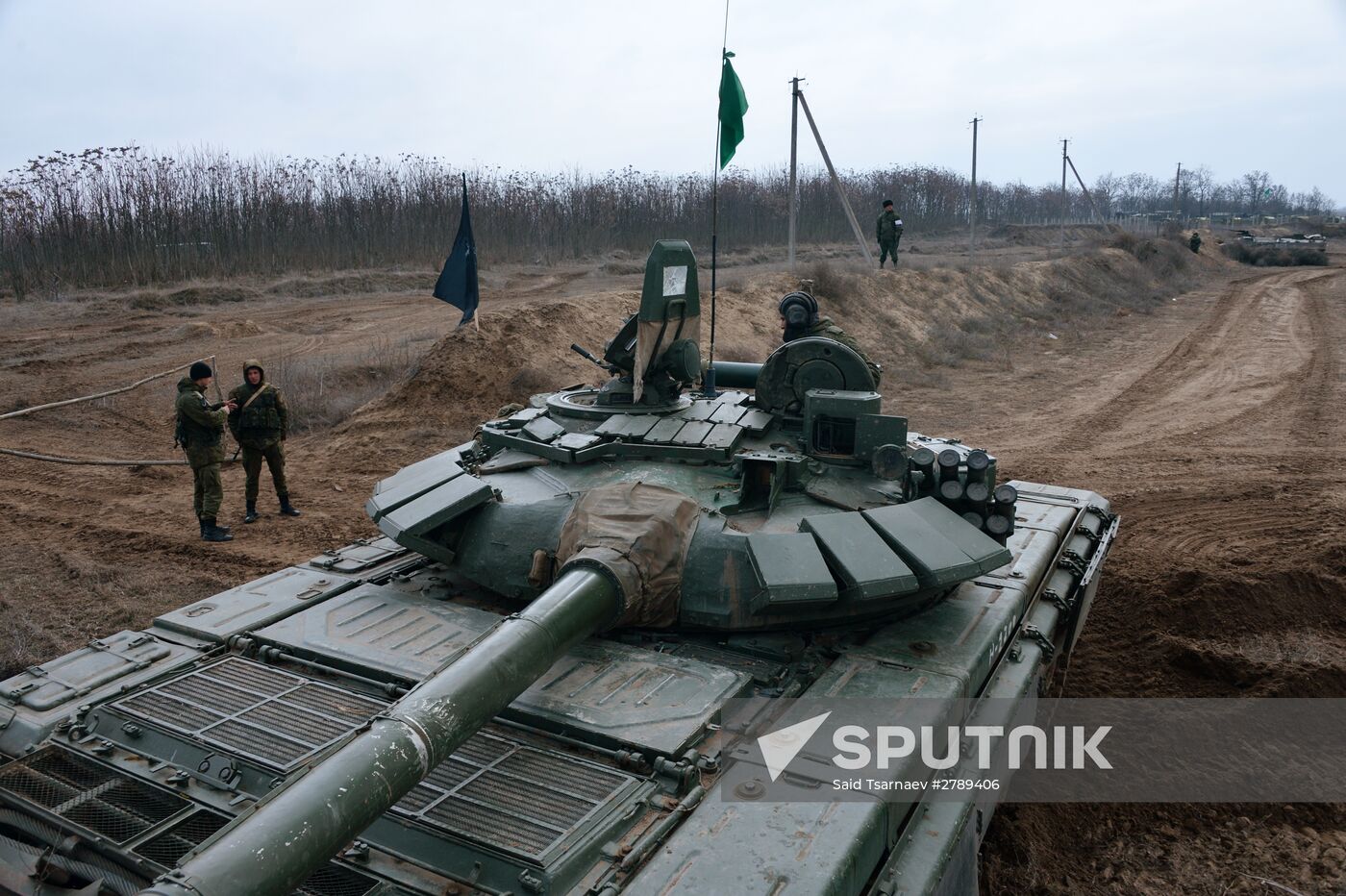 Motorized infantry exercise at Sernovodsky range