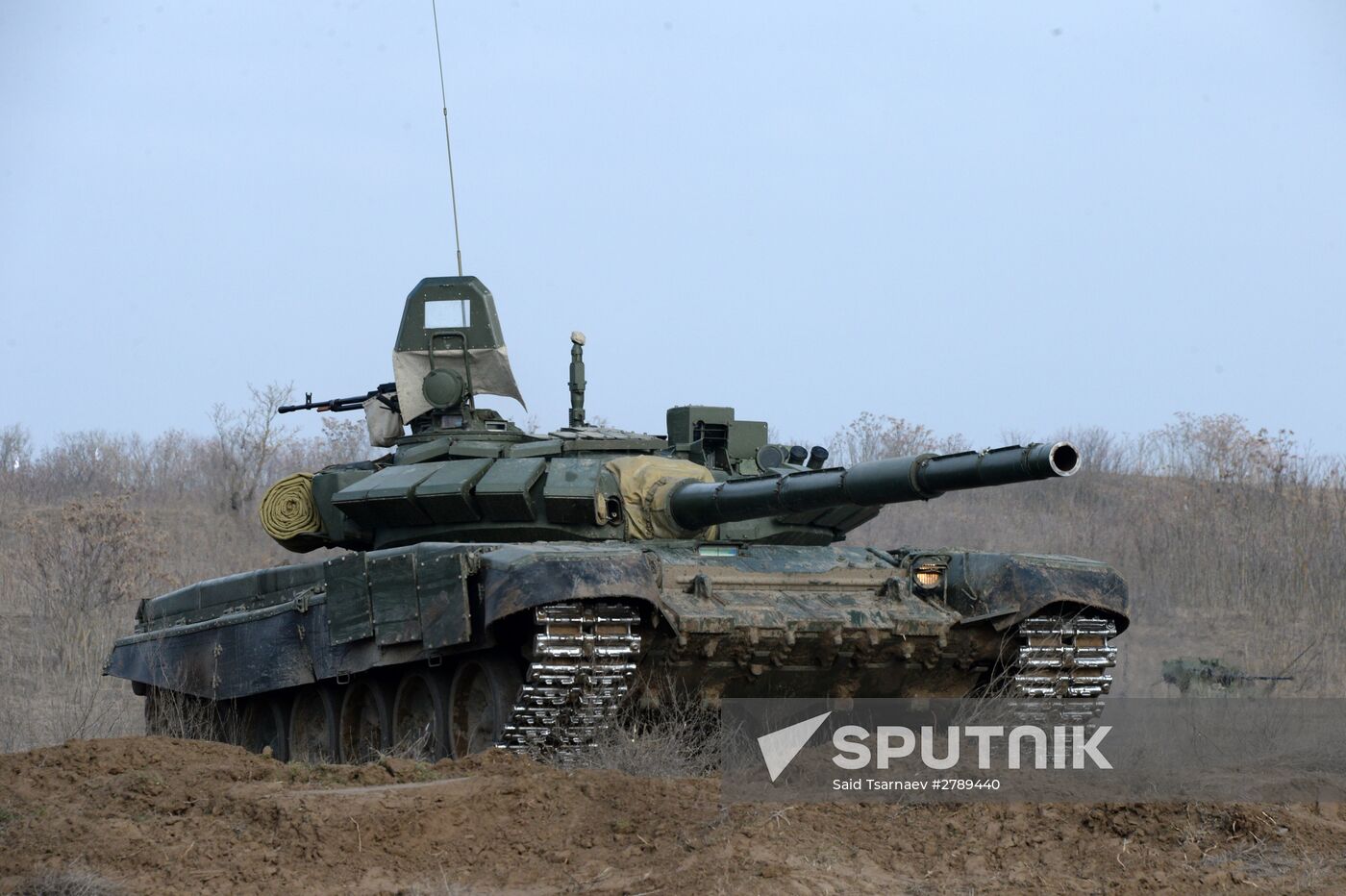 Motorized infantry exercise at Sernovodsky range