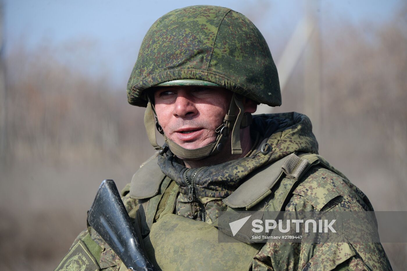 Motorized infantry exercise at Sernovodsky range