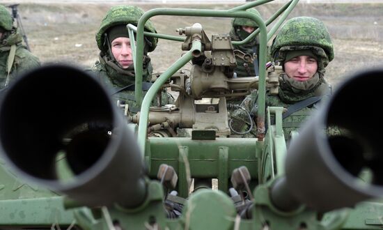 Snap combat readiness check of Southern Military District troops