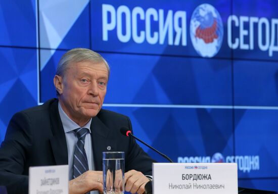 News conference of CSTO Secretary General Nikolai Bordyuzha