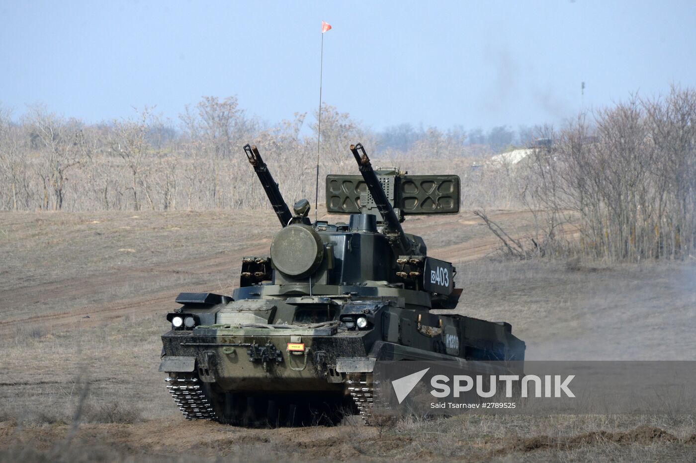 Motorized infantry exercise at Sernovodsky range